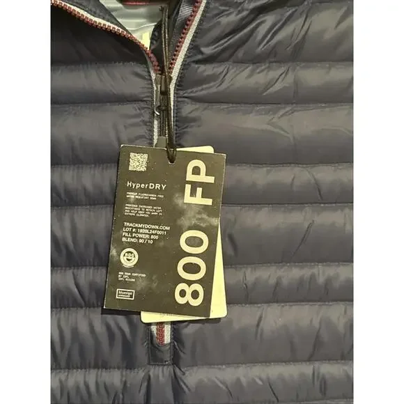 NWT Stio Pinion 800 Down Pullover Puffer Jacket Mtn Navy Women Sz XL $275